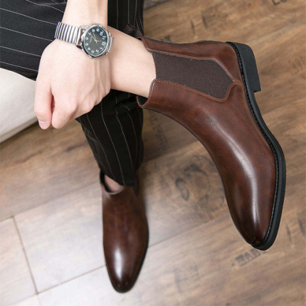Handmade Premium Leather Chelsea Boots – Classic Elegance & Timeless Style